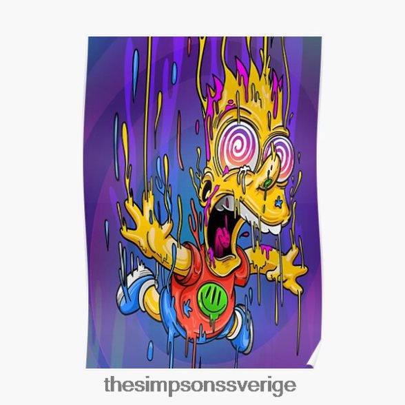 crazy bart affisch rb0709 dekoration DL0Z4F140 The Simpson Shop