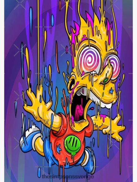 crazy bart affisch rb0709 dekoration DL0Z4F140 The Simpson Shop