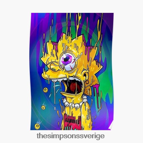 galna lisa affisch rb0709 dekoration DL0Z4F162 The Simpson Shop