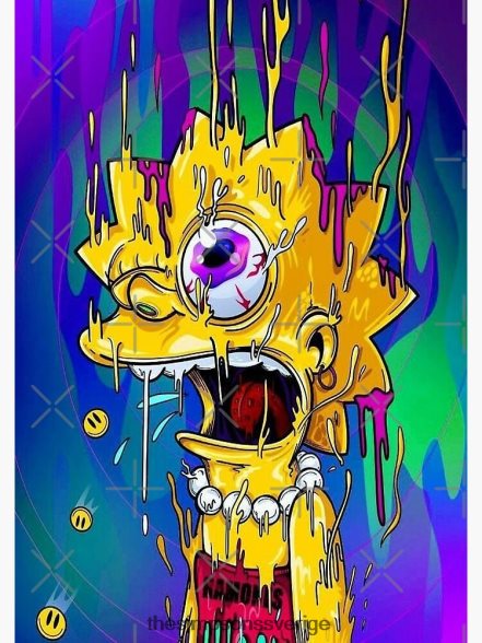 galna lisa affisch rb0709 dekoration DL0Z4F162 The Simpson Shop