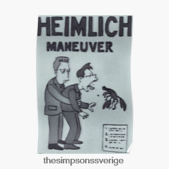 heimlich manöver - simpsons affisch rb0709 dekoration DL0Z4F195 The Simpson Shop