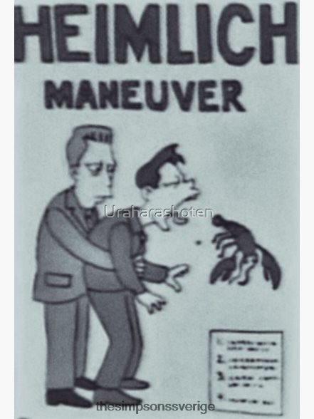heimlich manöver - simpsons affisch rb0709 dekoration DL0Z4F195 The Simpson Shop