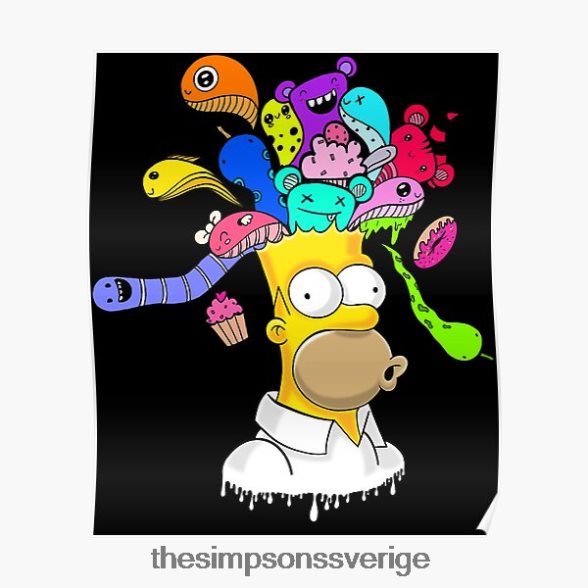 herrs bästa homer fick looney presenter till filmfans affisch rb0709 dekoration DL0Z4F158 The Simpson Shop