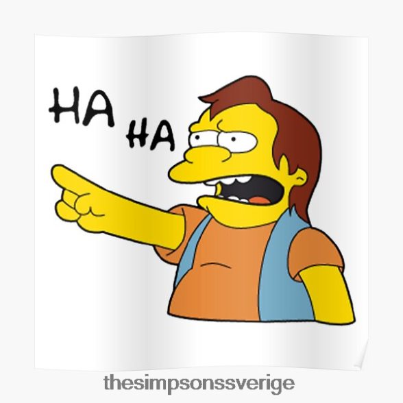 nelson muntz simpsons catch phrase poster rb0709 dekoration DL0Z4F199 The Simpson Shop