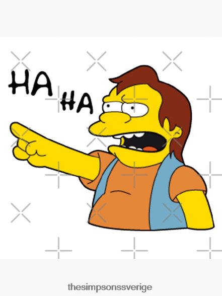 nelson muntz simpsons catch phrase poster rb0709 dekoration DL0Z4F199 The Simpson Shop