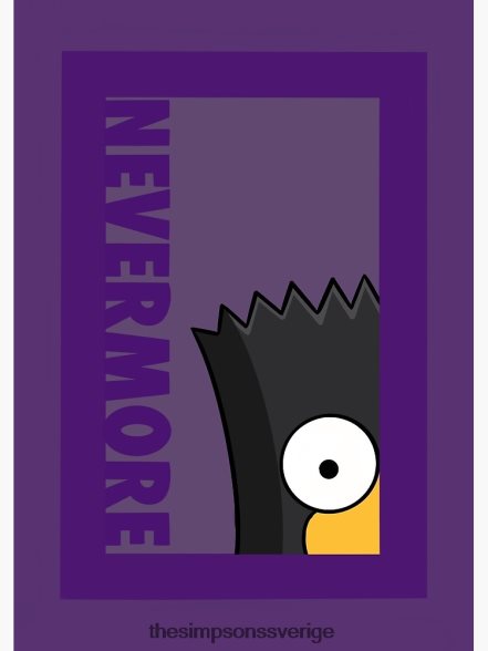 nevermore - bart the raven poster rb0709 dekoration DL0Z4F139 The Simpson Shop