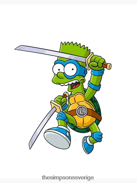 ninja turtle bart - tmnt - simpsons affisch rb0709 dekoration DL0Z4F137 The Simpson Shop