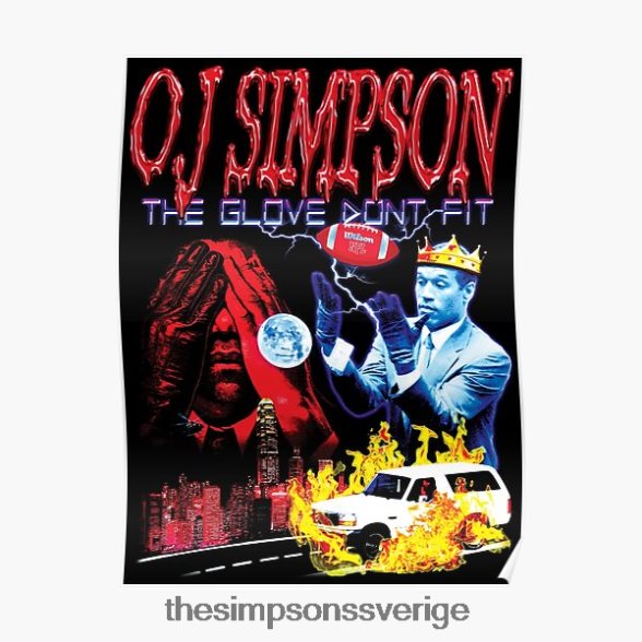 oj simpson - handsken passar inte affisch rb0709 dekoration DL0Z4F194 The Simpson Shop