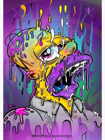 smältande homer affisch rb0709 dekoration DL0Z4F159 The Simpson Shop