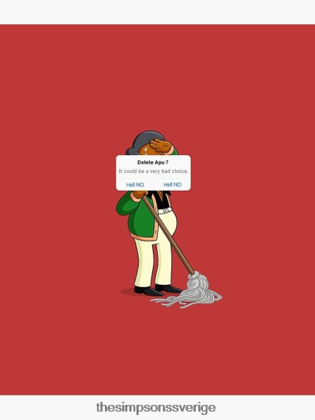 ta bort apu från affisch rb0709 dekoration DL0Z4F128 The Simpson Shop