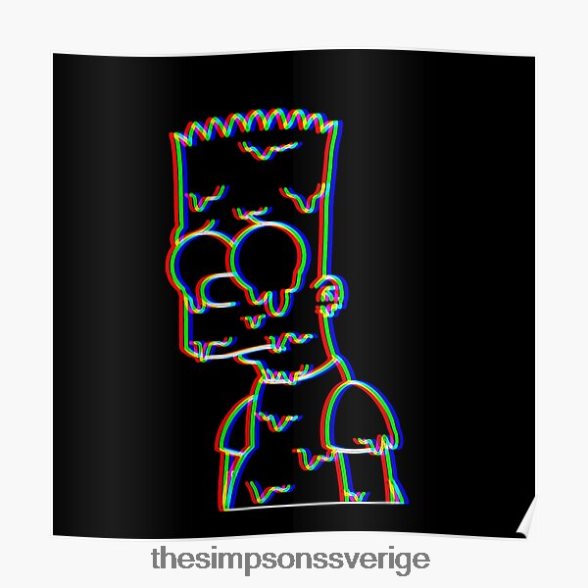 trippy bart affisch rb0709 dekoration DL0Z4F141 The Simpson Shop