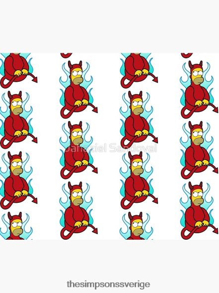 djävulen homer kasta filt rb0709 dekoration DL0Z4F142 The Simpson Shop