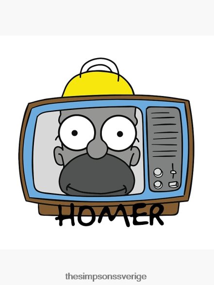 retro tv homer kudde rb0709 dekoration DL0Z4F144 The Simpson Shop