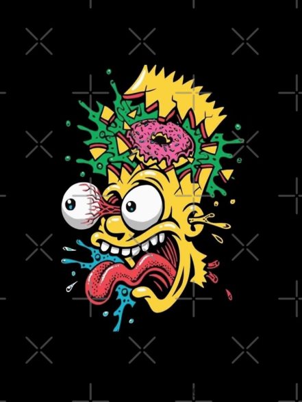 crazy bart iphone mjukt skal rb0709 fall DL0Z4F117 The Simpson Shop