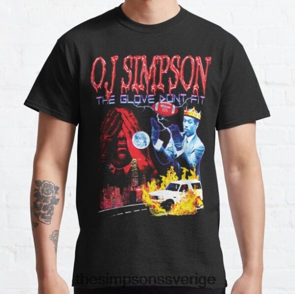 oj simpson - handsken passar inte klassisk t-shirt rb0709 Kläder DL0Z4F8 The Simpson Shop