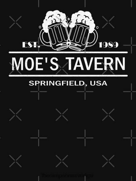 vintage simpsons - moe's tavern - professionell kvalitet grafik klassisk t-shirt rb0709 Kläder DL0Z4F13 The Simpson Shop