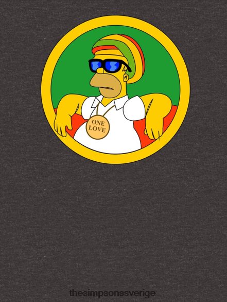 Rasta Homer tröja rb0709 Kläder DL0Z4F40 The Simpson Shop