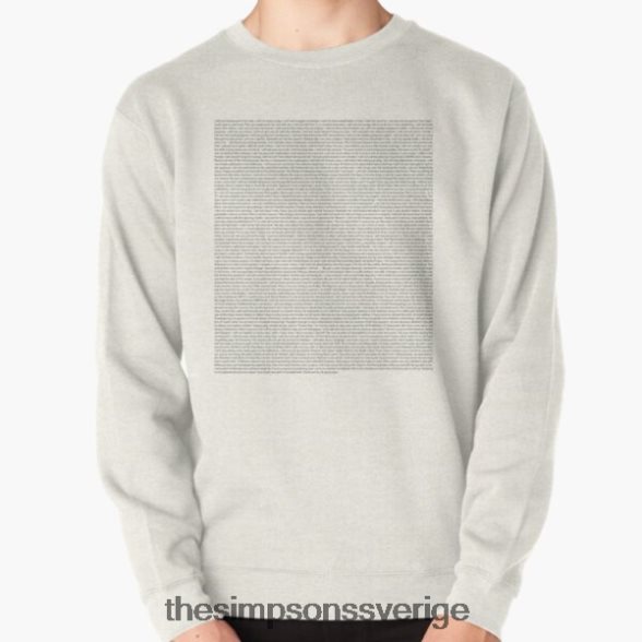 lista över alla bart simpsons chalkboard gag sweatshirt rb0709 Kläder DL0Z4F39 The Simpson Shop