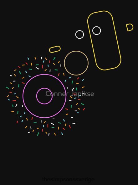 neon homer sweatshirt rb0709 Kläder DL0Z4F37 The Simpson Shop