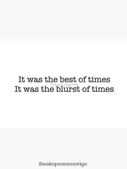 det var den bästa av tider det var tidernas suddig platt mask rb0709 Tillbehör DL0Z4F45 The Simpson Shop