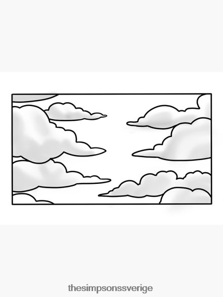 förenklad svartvit simpsons intro plattmask rb0709 Tillbehör DL0Z4F49 The Simpson Shop