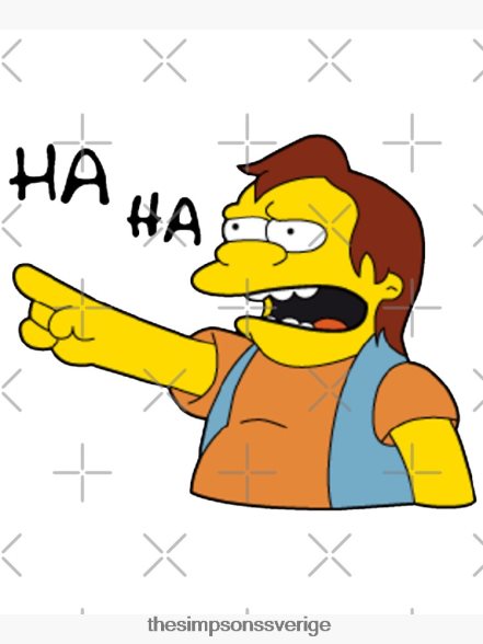 nelson muntz simpsons catch phrase bomullsväska rb0709 Tillbehör DL0Z4F85 The Simpson Shop