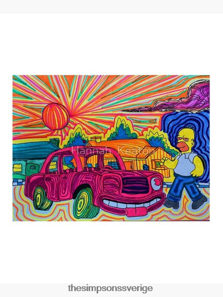 trippy homer bomullsväska rb0709 Tillbehör DL0Z4F94 The Simpson Shop