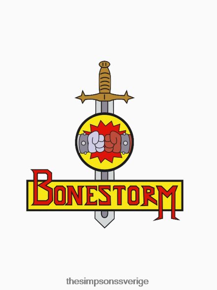 bonestorm - simpsons spel rolig linne rb0709 träningsutrustning DL0Z4F220 The Simpson Shop